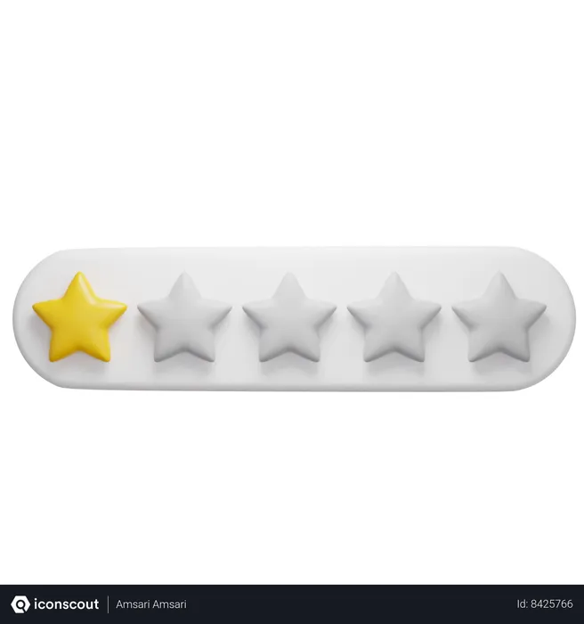 Free Classificação de uma estrela  3D Icon