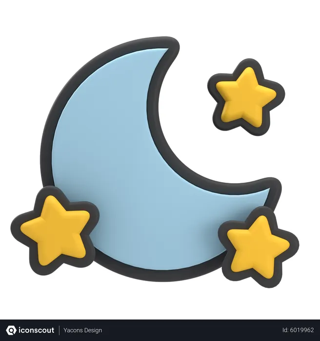 Free Clear Night  3D Icon