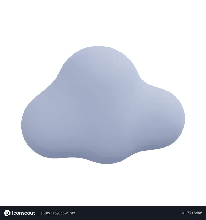Free Cloud  3D Icon