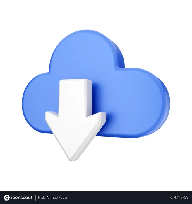 Free Cloud Download  3D Illustration