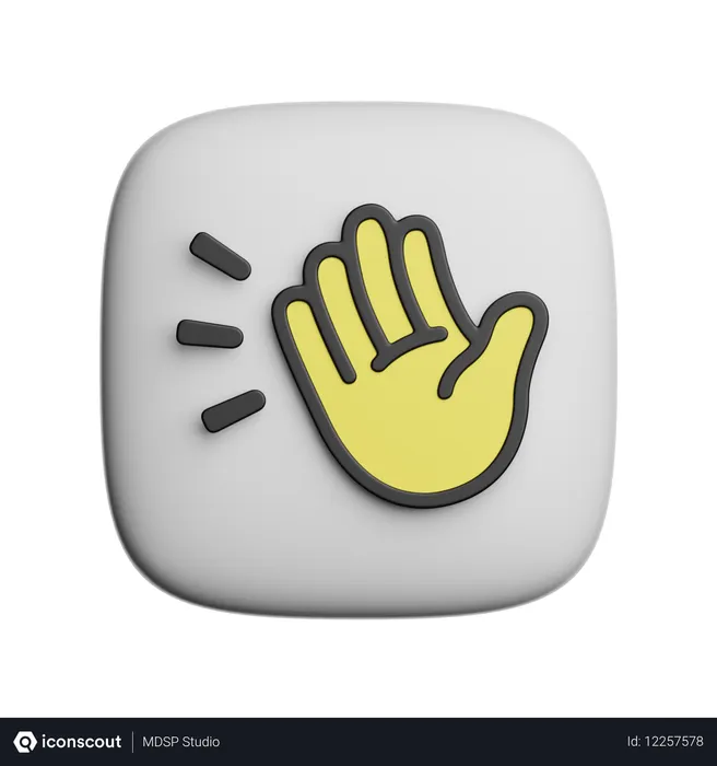 Free Clubhouse Logo 3D Icon