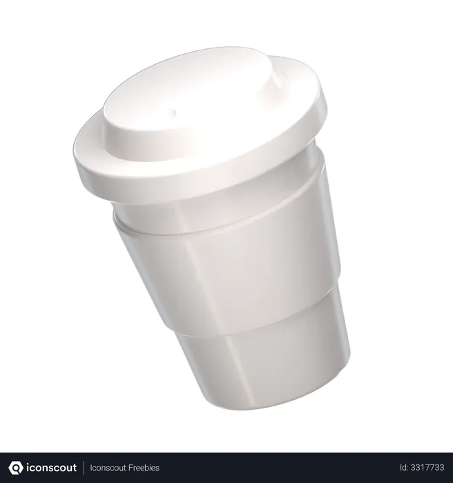 Free Coffee Glass  3D Illustration