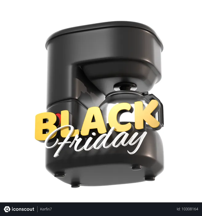 Free Coffee Maker For Black Friday  3D Icon