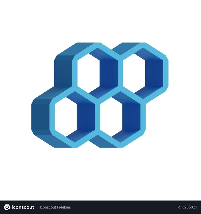 Free Colmeia hexagonal  3D Illustration