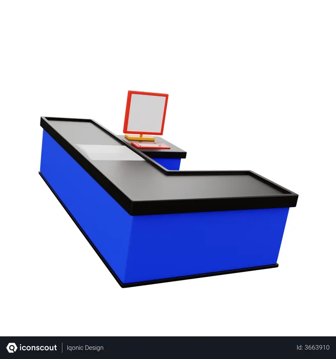 Free Comptoir de caisse  3D Icon