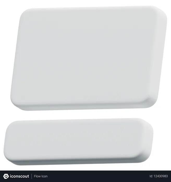 Free Content Footer Layout  3D Icon