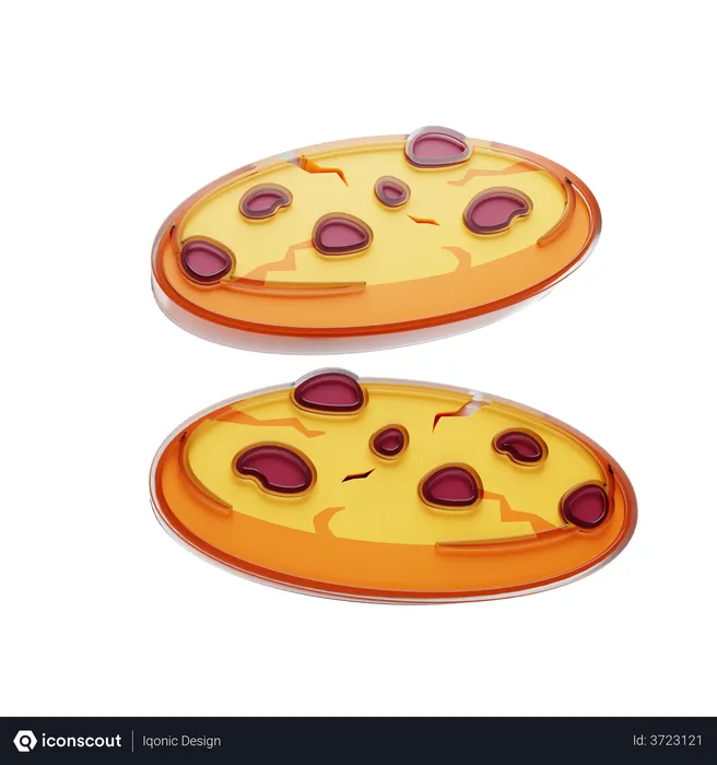 Free Cookies  3D Illustration