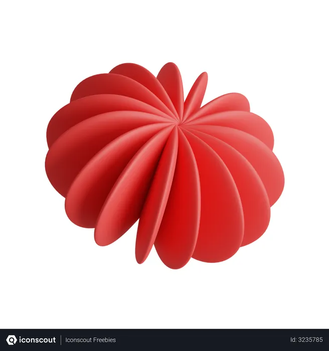 Free Coral Flower  3D Illustration