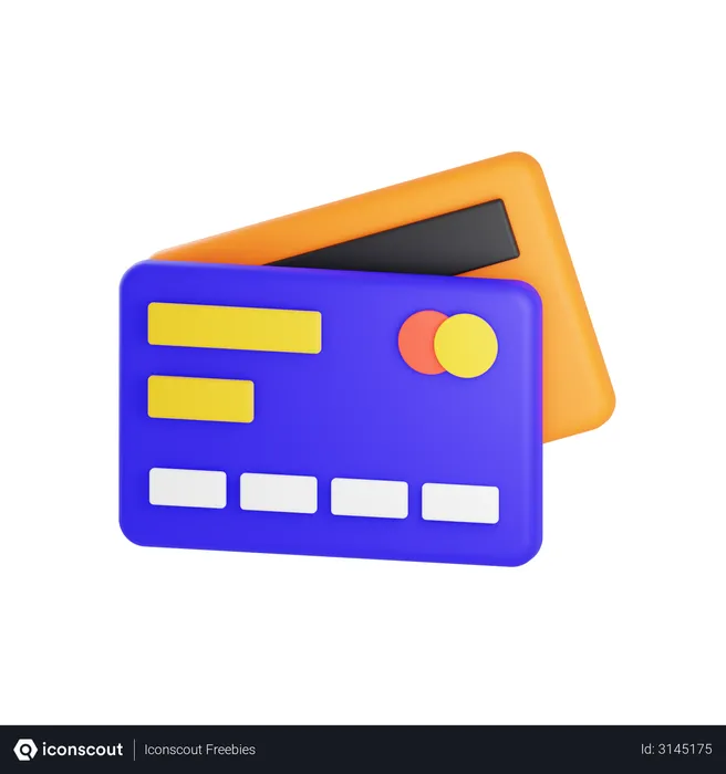 Free Credit Card  3D Illustration