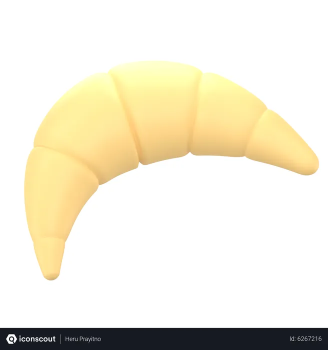 Free Croissant  3D Icon