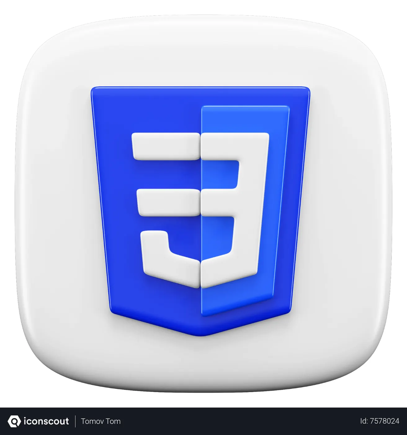Free CSS 3D Icon - Free Download Logos 3D Icons | IconScout