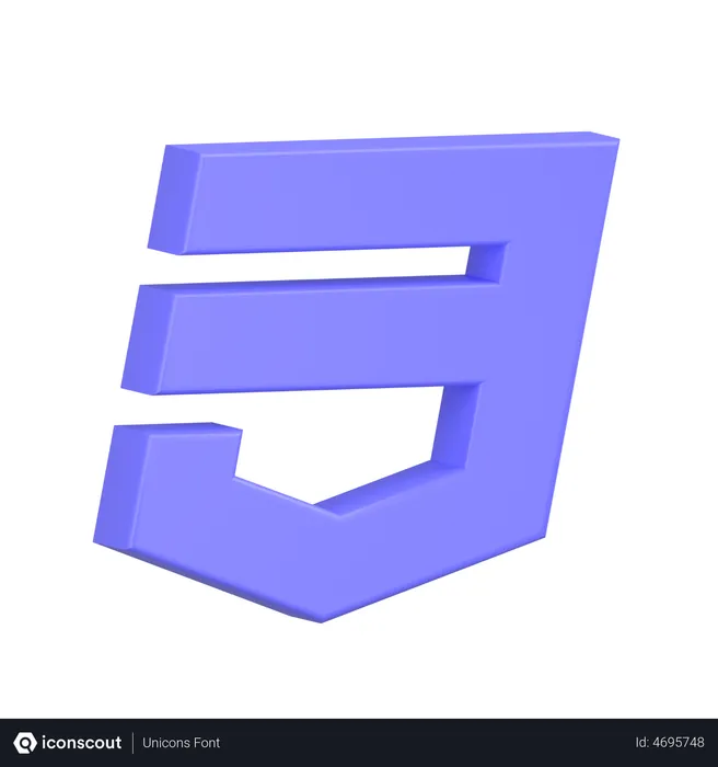 Free Css3-1 Logo 3D Icon