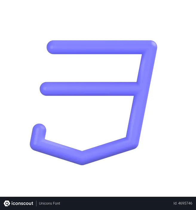 Free Css3-2 Logo 3D Icon