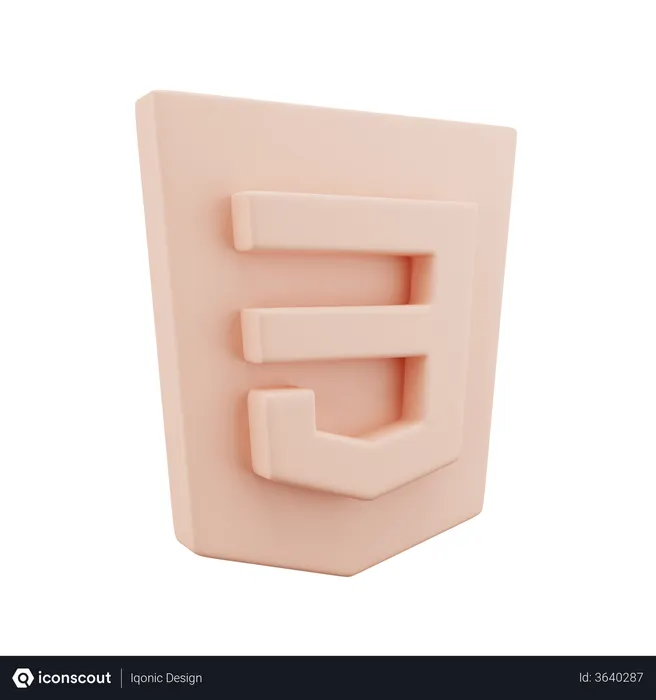 Free Css3 Logo 3D Icon