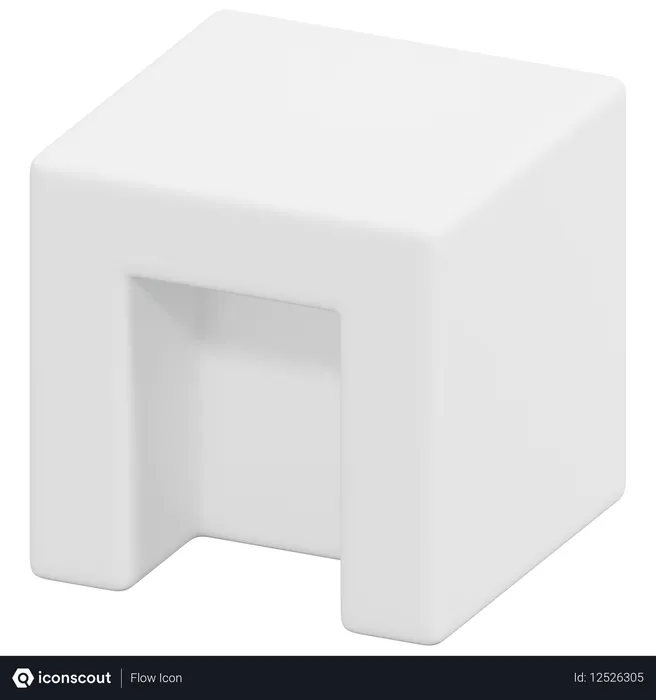 Free Cubo em forma de portão  3D Icon