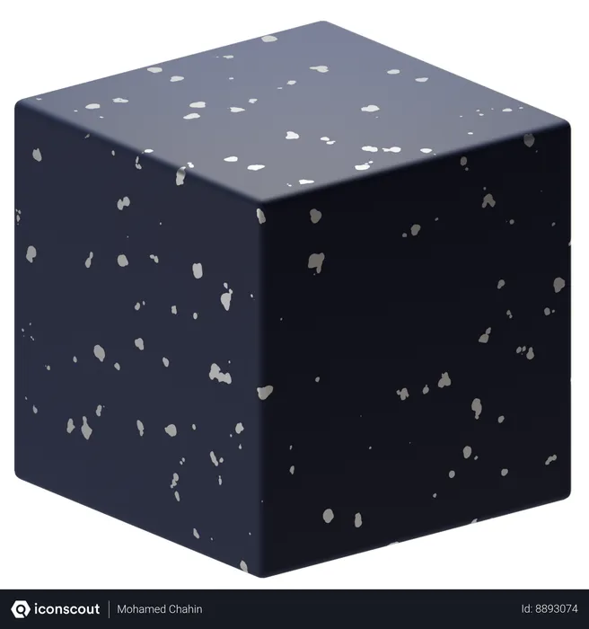 Free Cubo escuro  3D Icon