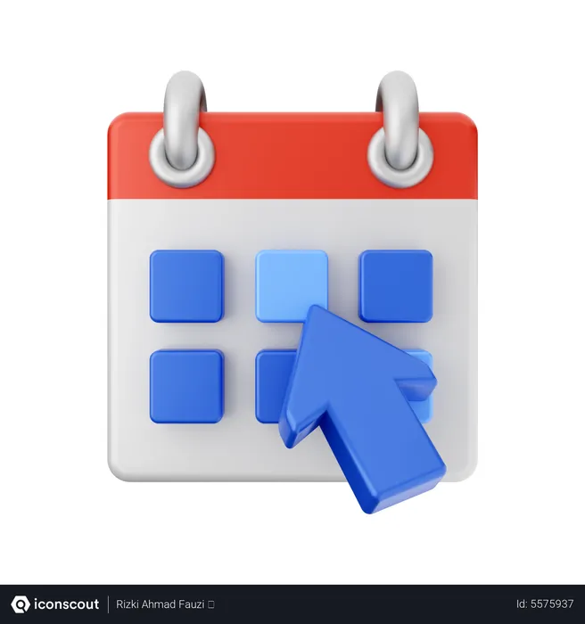 Free Calendario del cursor  3D Icon