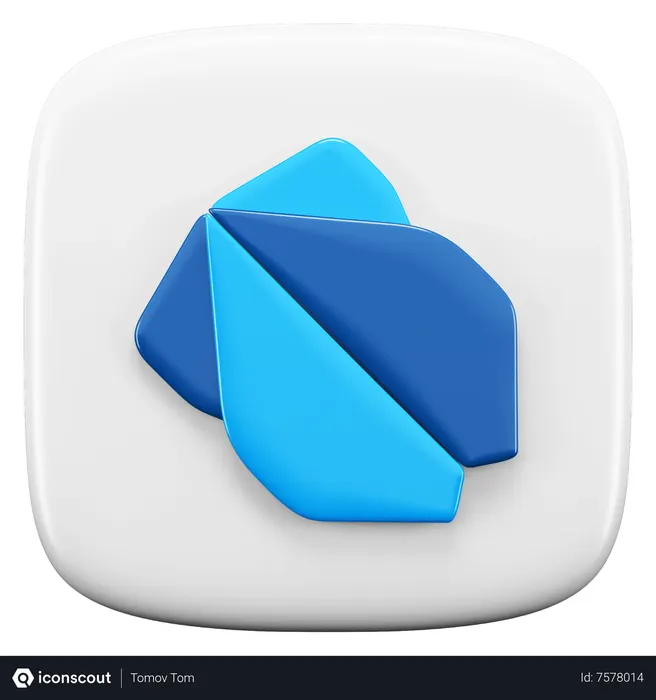 Free Dart Logo 3D Icon