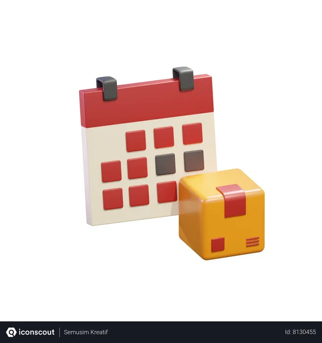 Free Delivery Schedule  3D Icon