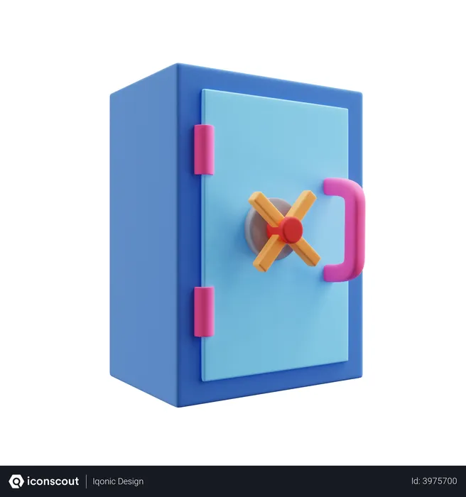 Free Deposit Box  3D Illustration