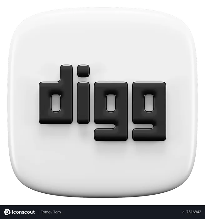 Free Digg Logo 3D Icon