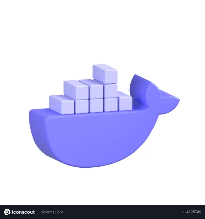 Free Docker Logo 3D Icon