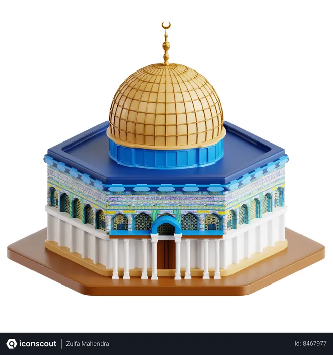 Free Dome Of The Rock  3D Icon