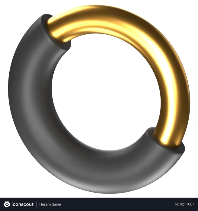 Free Donut Chart  3D Icon