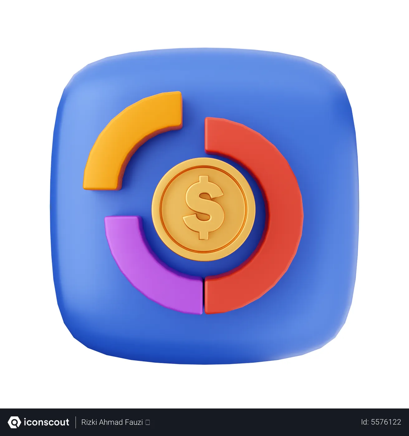 Free Donut Chart 3D Icon - Free Download User Interface 3D Icons ...