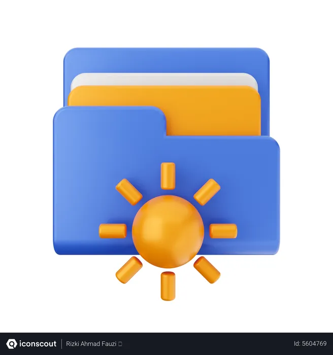 Free Dossier soleil  3D Icon