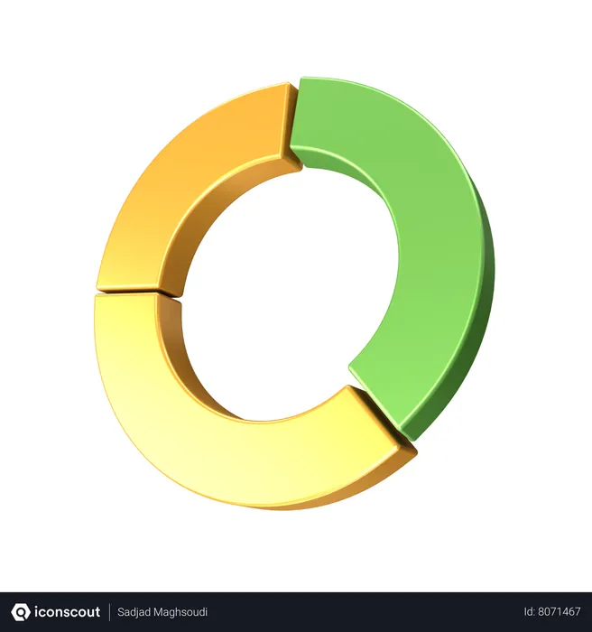 Free Doughnut Chart  3D Icon