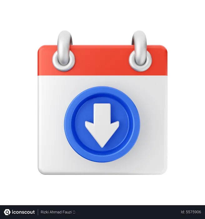 Free Download Calendar  3D Icon