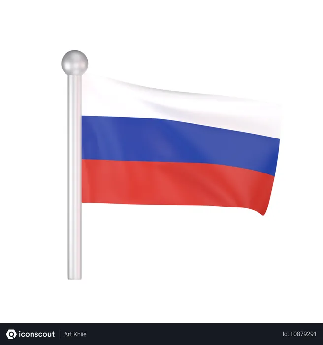 Free Drapeau de la Russie  3D Icon