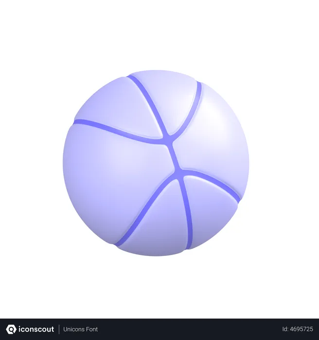 Free Dribbble Logo 3D Icon