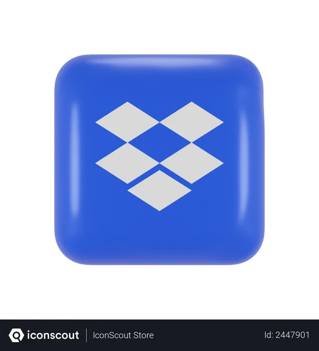 Free Dropbox Logo 3D Logo