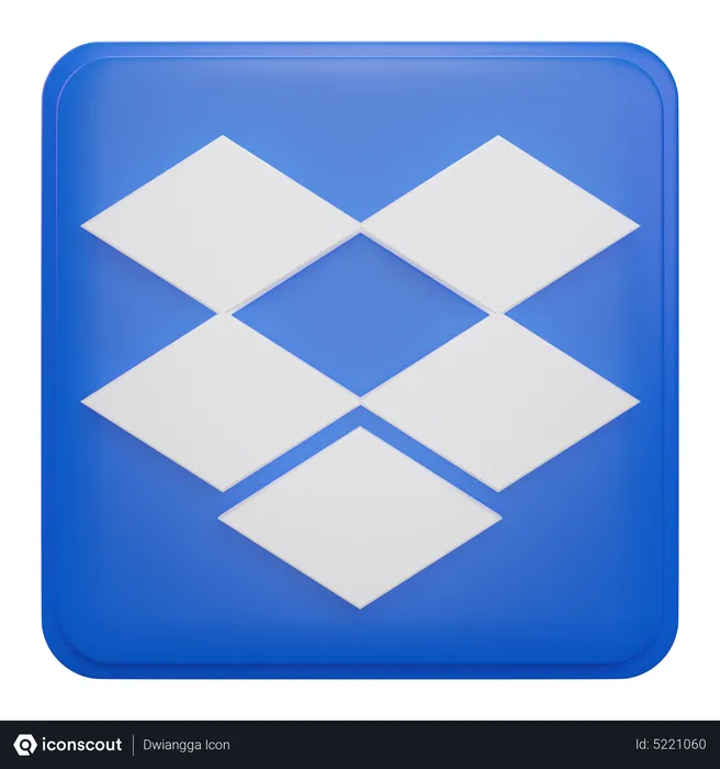Free Dropbox Logo 3D Icon