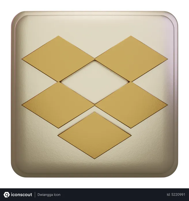 Free Dropbox Logo 3D Icon