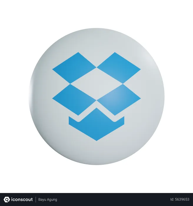 Free Dropbox Logo Logo 3D Icon