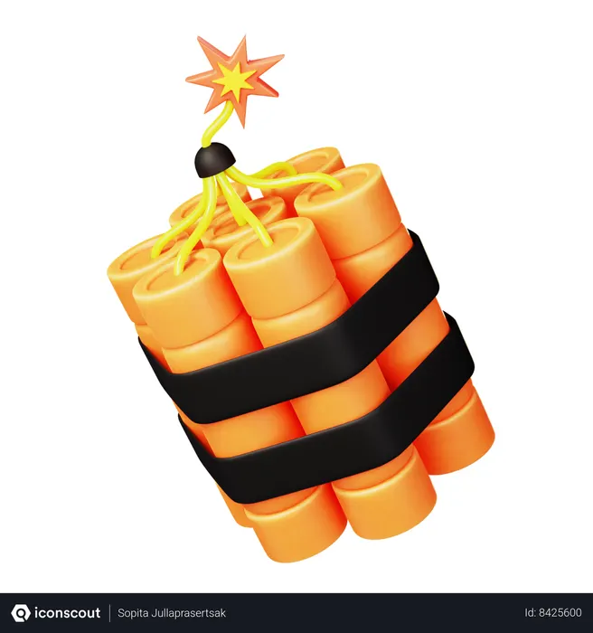 Free Dynamite Bomb  3D Icon