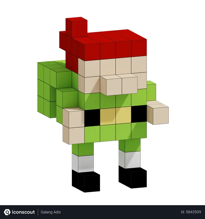 Free Elfo navideño  3D Icon