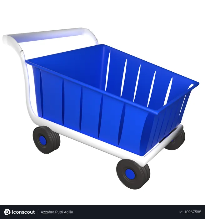 Free Empty Cart  3D Icon