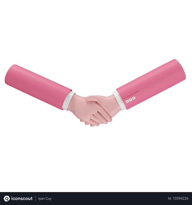 Free Estrechar la mano gesto con la mano Emoji 3D Icon