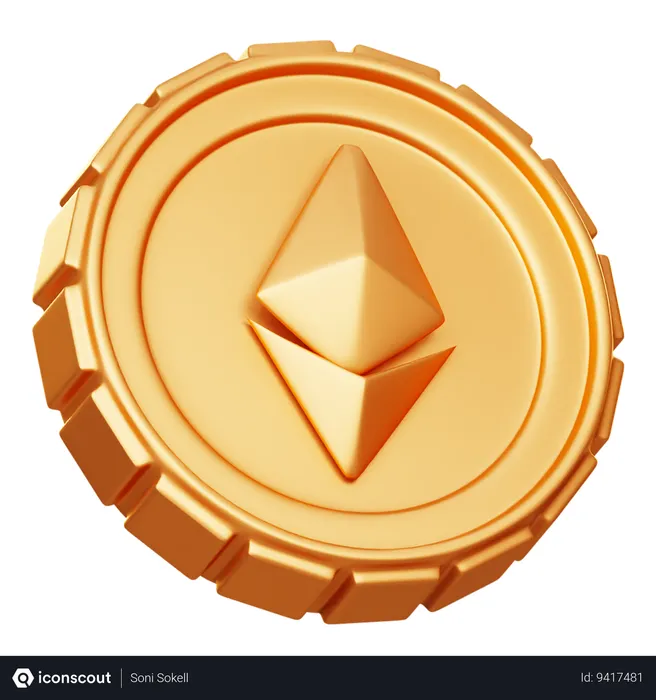 Free Ethereum ETH  3D Icon
