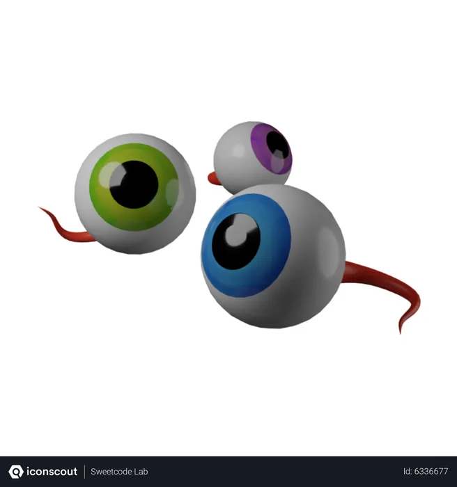 Free Eye Balls  3D Icon