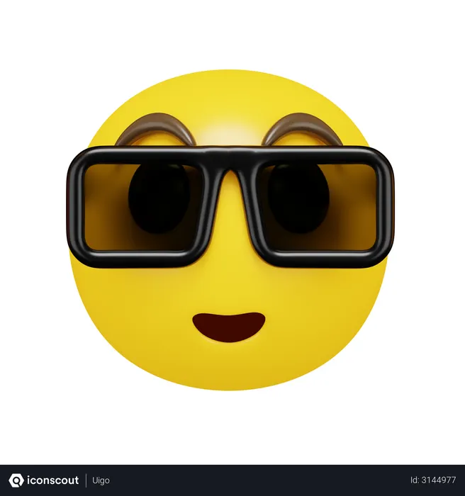 Free Eye Glasses Emoji 3D Emoji