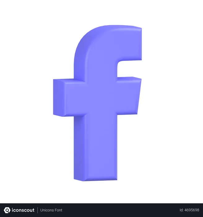 Free Facebook-1 Logo 3D Icon