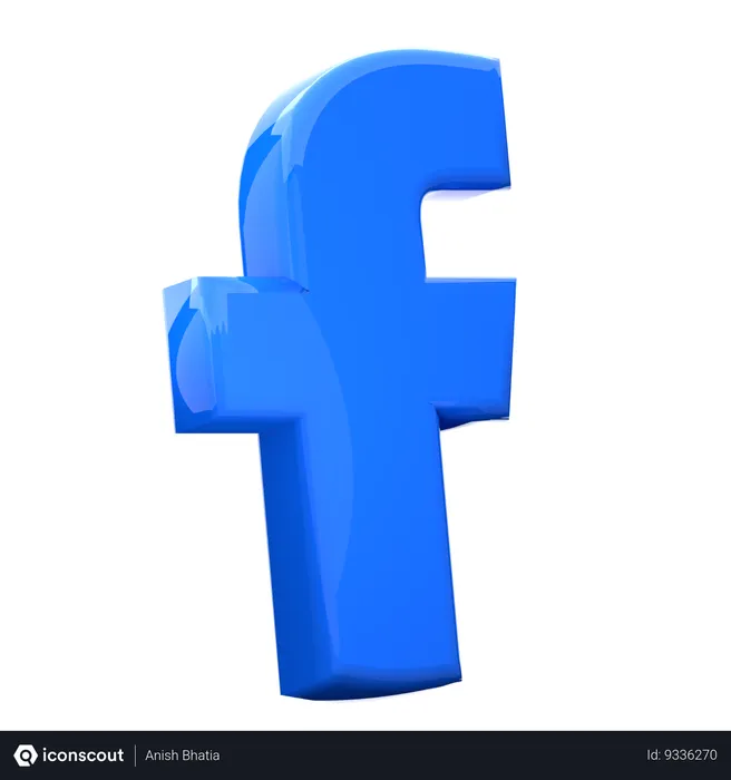 Free Facebook Logo 3D Icon