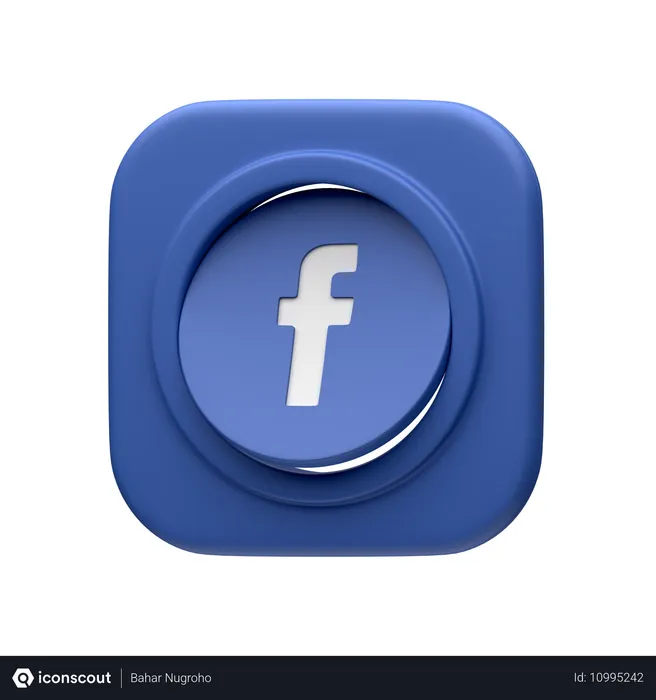 Free Facebook Logo 3D Icon