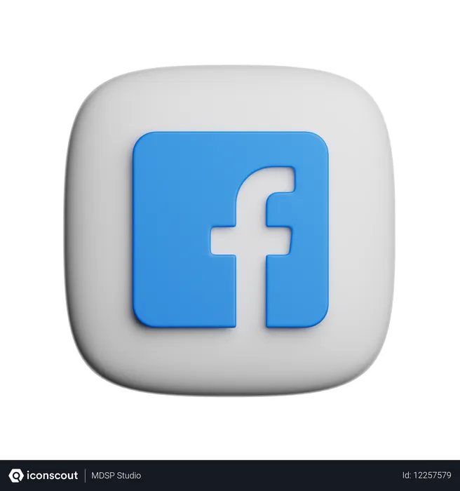 Free Facebook Logo 3D Icon