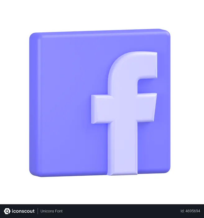 Free Facebook-2 Logo 3D Icon